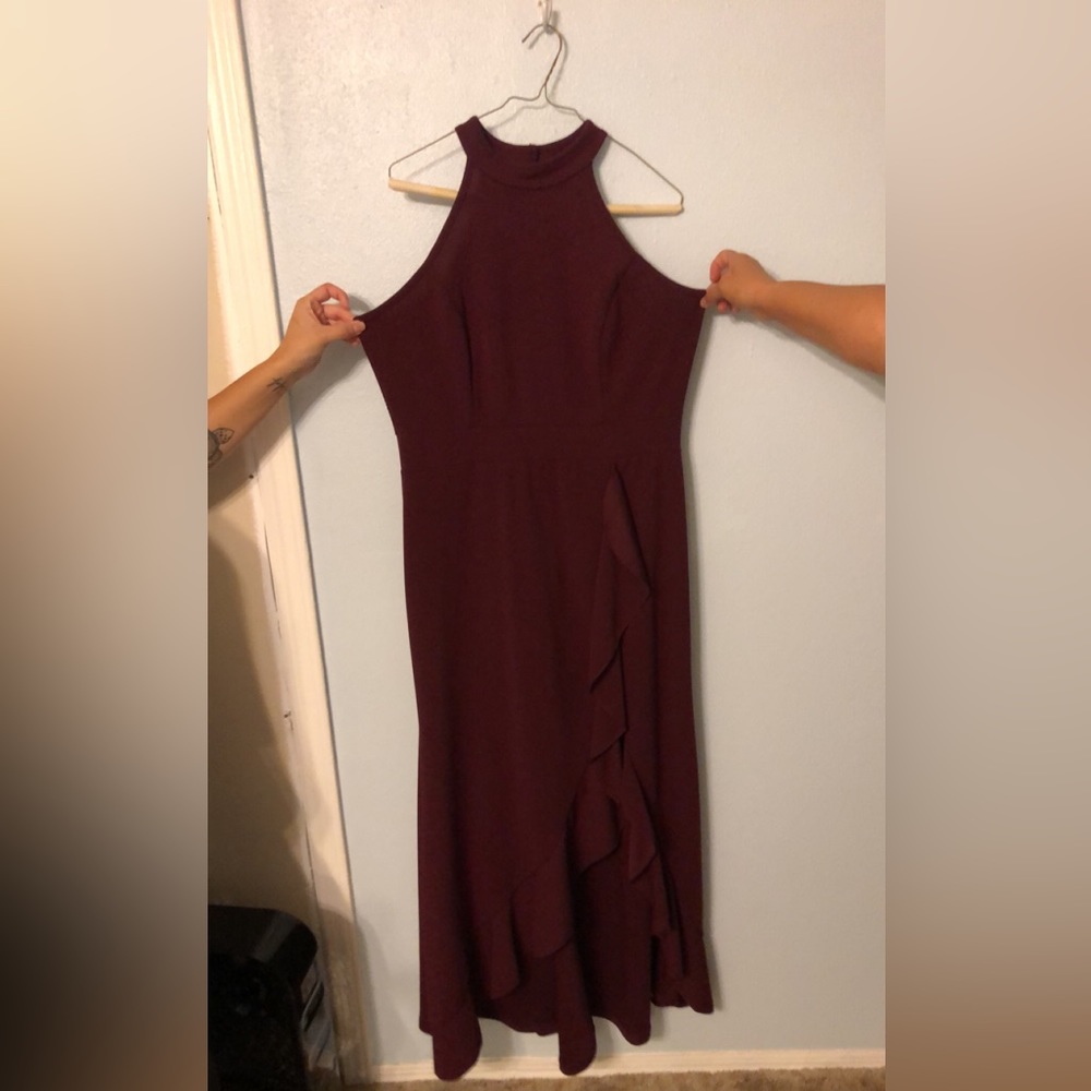 Wine Cocktail Dress - Picture 2 of 2